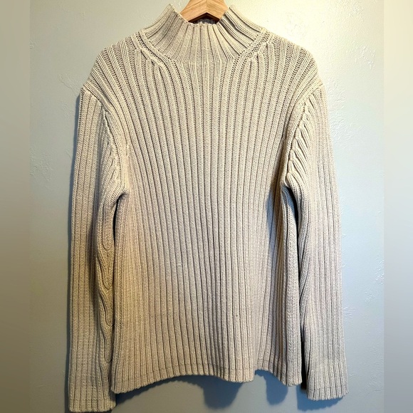 Women's GAP Heavy Rib Knit Classic Mock Neck Sweater - Picture 1 of 11